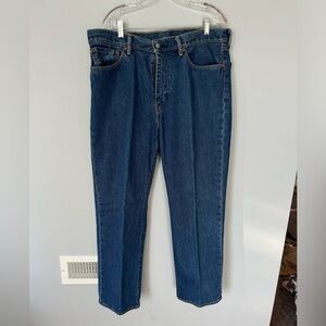 Levi's 751 Jeans Blue Mens 38x30 Dark Wash Straight Red Tab Denim